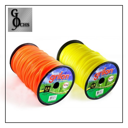 (T6125) TANZA P/BORDEADORA BOBINA 2.50MM REDONDA  "GRILON"(172MT X KG) - TANZA - BORDEADORA REDONDA