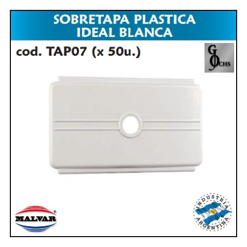 (TAP07) SOBRETAPA PLASTICA IDEAL BLANCA - SANITARIOS - TAPAS INT PLAST P/DE