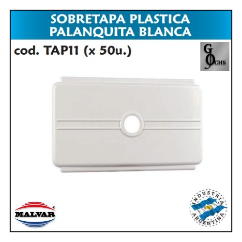 (TAP11) SOBRETAPA PLASTICA PALANQUITA BLANCA - SANITARIOS - TAPAS INT PLAST P/DE