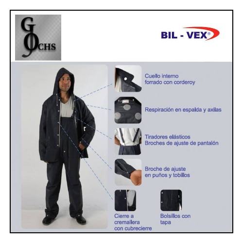 (TAXXXL) TRAJE PARA LLUVIA AZUL "XXXL" - FERRETERIA - TRAJES DE LLUVIA