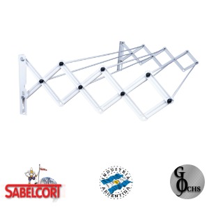 (TE807) TENDEDERO EXTENSIBLE 80CM 7 VARILLAS "SABELCORT" - TENDEDEROS - EXTENSIBLES Y OTROS