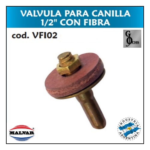 (VFI02) VALVULA PARA CANILLA 1/2 CON FIBRA - SANITARIOS - VALVULAS PARA CANILL