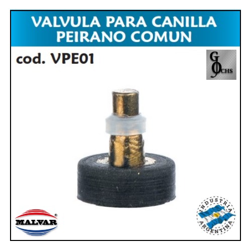 (VPE01) VALVULA PARA CANILLA PEIRANO COMUN - SANITARIOS - VALVULAS PARA CANILL