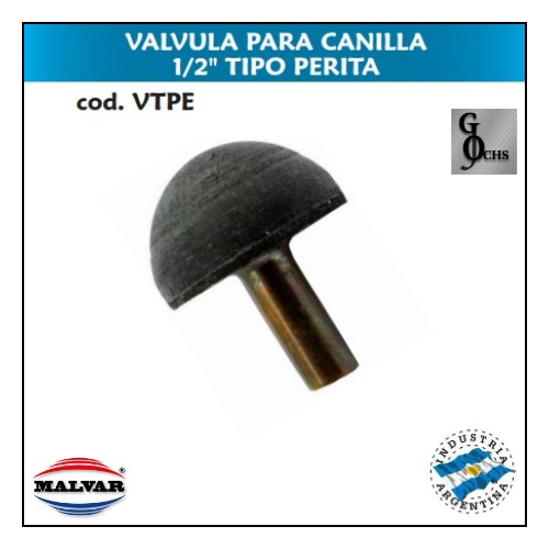 (VTPE) VALVULA PARA CANILLA 1/2 TIPO PERITA - SANITARIOS - VALVULAS PARA CANILL
